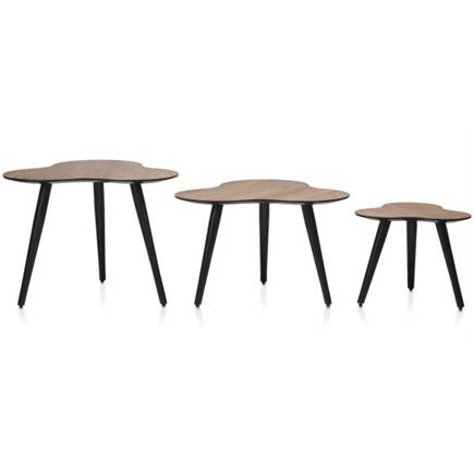 Coco Maison Cas set van 3 bijzettafels H46-39-32cm